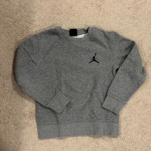 Jordan Kid’s Crewneck Sweater in Gray